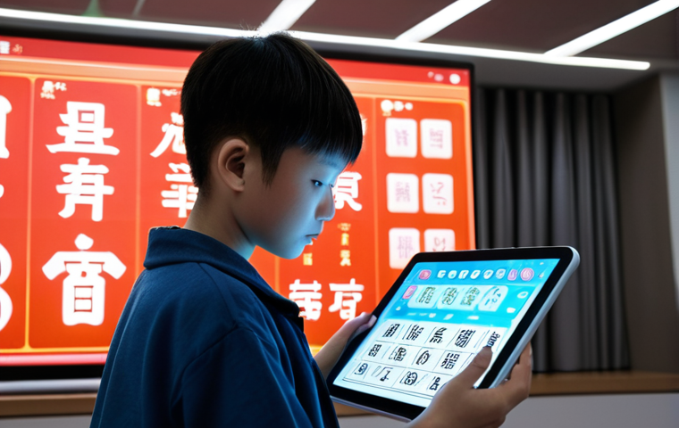 **Prompt:** A modern student, illuminated by the soft glow of a tablet, is intensely focused on learning Chinese characters. Around them, translucent, holographic representations of AI-powered study tools float: adaptive flashcards displaying characters and pinyin, a real-time virtual language tutor engaging in a simulated conversation, and dynamic progress analytics. The environment is clean, futuristic, and showcases a seamless digital learning ecosystem that personalizes HSK preparation.